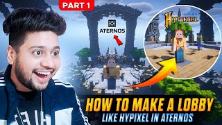 How To Make A Server Like Hypixel in Aternos | How To Make Lobby in Aternos Server | Part [1] Hindi