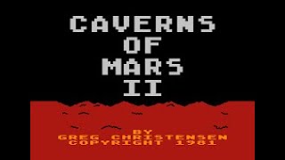 CAVERNS OF MARS II !! ATARI 800 XL - 80´S NOSTALGIA - FULL GAME - NO DEATHS