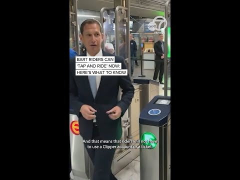 BART riders can 'Tap and Ride,' pay for fares using credit or debit card starting Wednesday