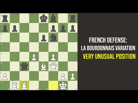French Defense: La Bourdonnais Variation ( Very Unusual Position) -1500 Elo Gameplay 5 Minutes Blitz