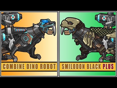 Dino Robot Smilodon Black Plus | Show Me Games