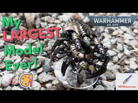 Giant Canoptek Spyder | Newbie attempts painting largest Warhammer 40k Necron minature ever!