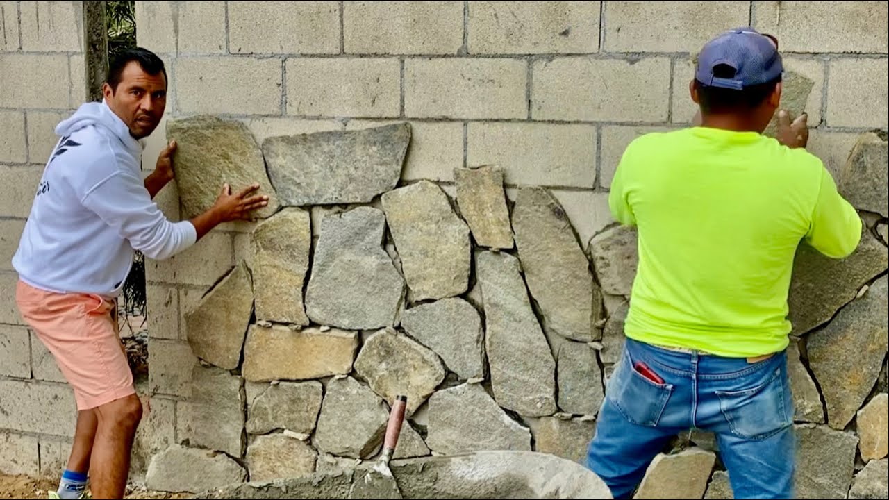 Cómo poner piedra natural en muros