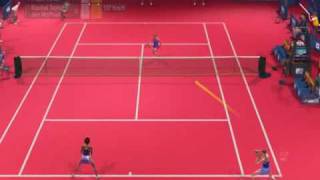 Virtua Tennis 2009 PC Gameplay : World Tour Moscow Tennis Court (Women Double Final)