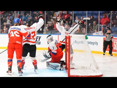 Highlights from Canada vs. Czechia in semifinals at the 2026 U18 Women's Worlds