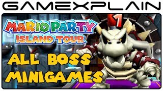 Mario Party: Island Tour - All Boss Battle Minigames (Gameplay Footage of every one) [Nintendo 3DS]