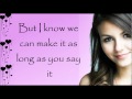 Victoria Justice - Tell Me That You Love Me Lyrics ...