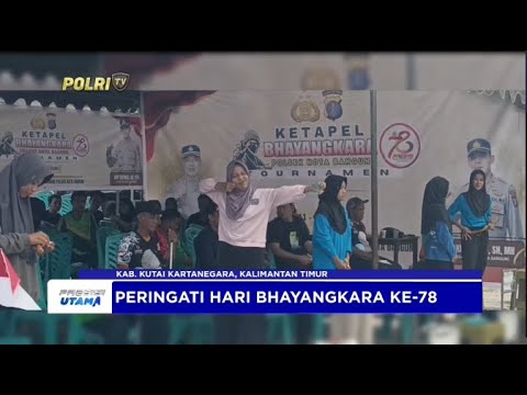 POLSEK KOTA BANGUN TURNAMEN KETAPEL SAMBUT HARI BHAYANGKARA