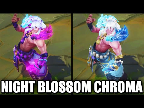 All Night Blossom Chromas Spirit Blossom Skins (League of Legends)