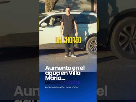 Aumento en el agua en Villa María #cordoba #deloredo #gobierno #antiperonismo