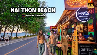 4K 🇹🇭 Walking Tour | Nai Thon Beach | Phuket's Hidden Gem for a Peaceful Escape 