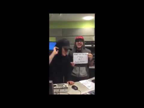 Justin Bieber with Mo' Bounce at Z100 radio station in New York   September 9, 2015