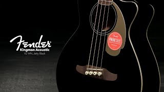Video thumbnail for Fender Kingman Acoustic Bass V2 WN, Jetty Black | Gear4music by Gear4music Guitars