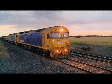 Pacific National Broad Gauge Grain Train (23/11/2017) - PoathTV Australian Railways