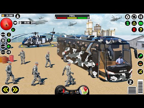 Army Soldier Bus Driving Simulator - Pakistani Offroad Transport Duty Driver 3D - Android Gameplays
