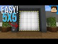 The SIMPLE 5x5 Piston DOOR! [Minecraft Bedrock 1.20] +Tutorial