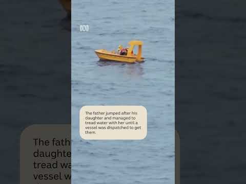 Thumbnail for Dad jumps overboard to save daughter who fell from cruise ship | ABC NEWS