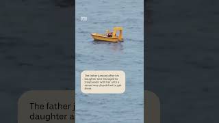 Dad jumps overboard to save daughter who fell from cruise ship | ABC NEWS