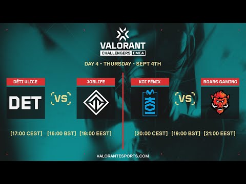 VALORANT Challengers EMEA Stage 3 | Group Stage Day 4