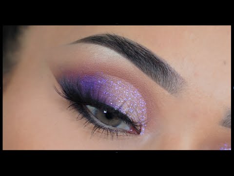 Brillantina Morada | Ojos Encapotados | PASO A PASO