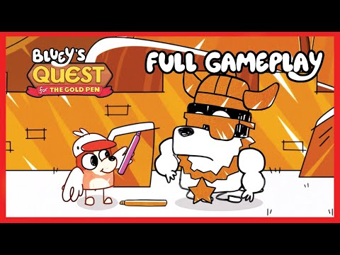 Bluey's Quest for The Gold Pen - Full Gameplay - YouTube