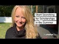 Summer is a great time to search for scholarships, here are some tips to help you with your search! Summer is a great time to search for scholarships, here are some tips to help you with your search!