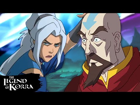 Katara + Aang Family Moments in Book 2 💙 (ft. Tenzin, Bumi + More!) | The Legend of Korra