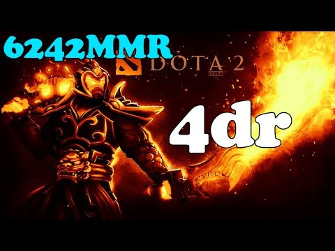 Dota 2 - 4dr top 1 mmr BR plays Ember Spirit - Ranked Match!