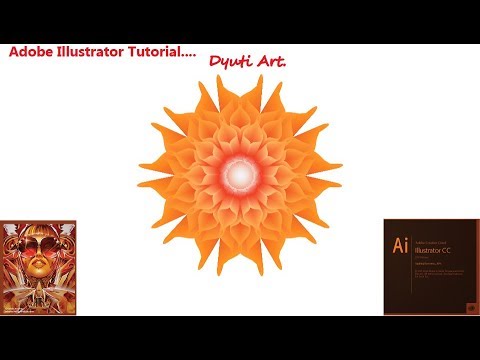 Adobe Illustrator Flower making tutorial with blend tool Dyuti Art