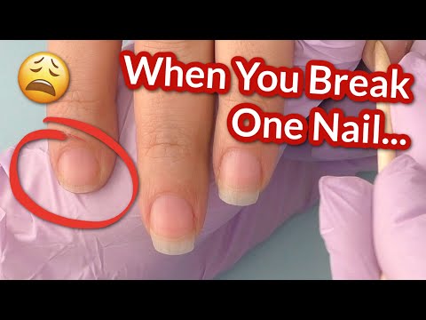 When One Nail is Broken 😩 How to Fix It Fast | Modelones Cosmo Party Kit Review
