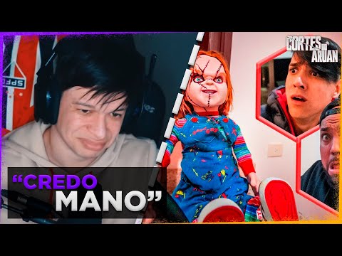 ARUAN REAGE A NOITE DE TERROR COM O BONECO DO CHUCK!! 🆘horror prank🆘(BRUNO BARRETO) -Cortes do Aruan