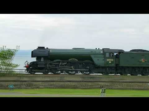 Dean Park Station Video 158 - Flying Scotsman in Fife 2018