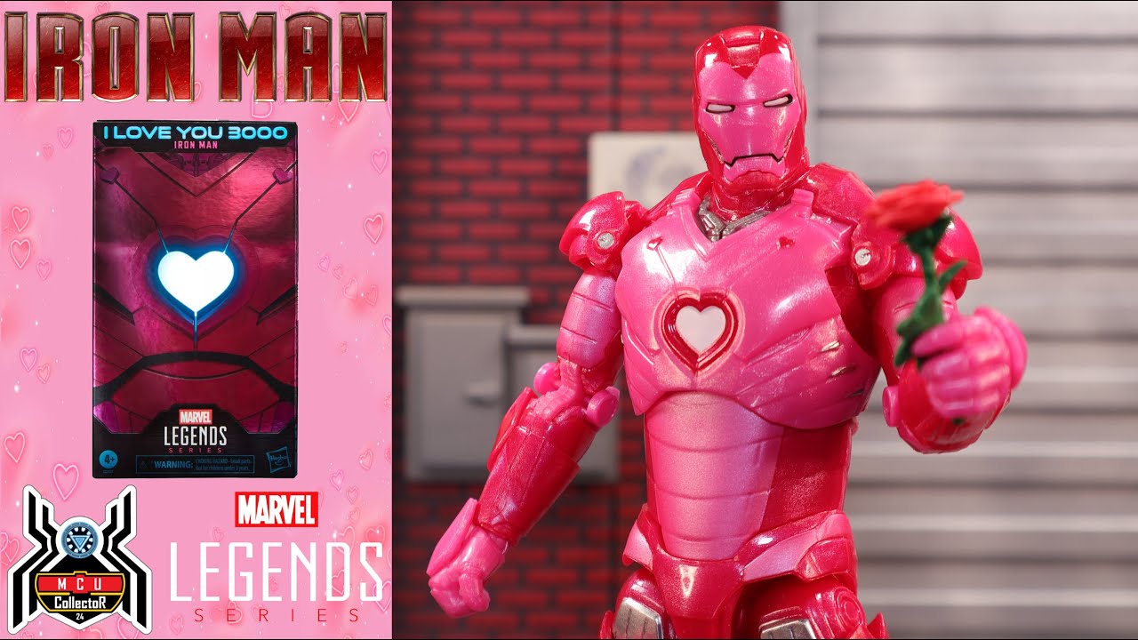 Marvel Legends IRON MAN I LOVE YOU 3000 Valentine's Day Pink Mark 3 MCU Figure Review