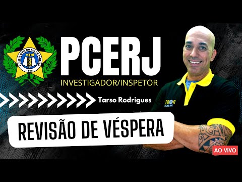 Revisão de Véspera - Português - Prof. Tarso Rodrigues  - PCERJ Investigador/Inspetor
