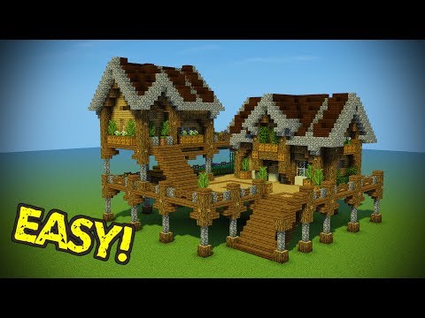 Minecraft: Starter Base Tutorial - Wooden Minecraft House