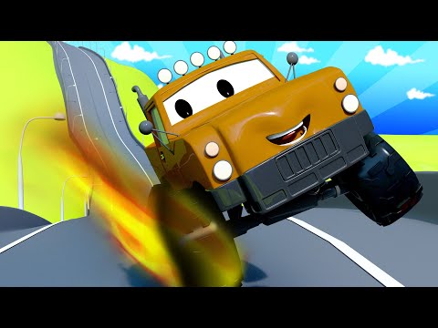 Tom the Tow Truck - Marley the Monster Truck 4 - Car City ! Cars and Trucks Cartoon for kids