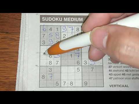 I want you to solve this Medium Sudoku puzzle (with a PDF file) 09-24-2019
