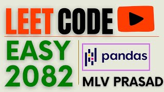 Download the video "MLV Prasad - LeetCode Pandas [ Easy ] | 2082  | "The Number of Rich Customers" |"