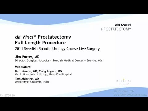 daVinci Prostatectomy Full Length Procedure