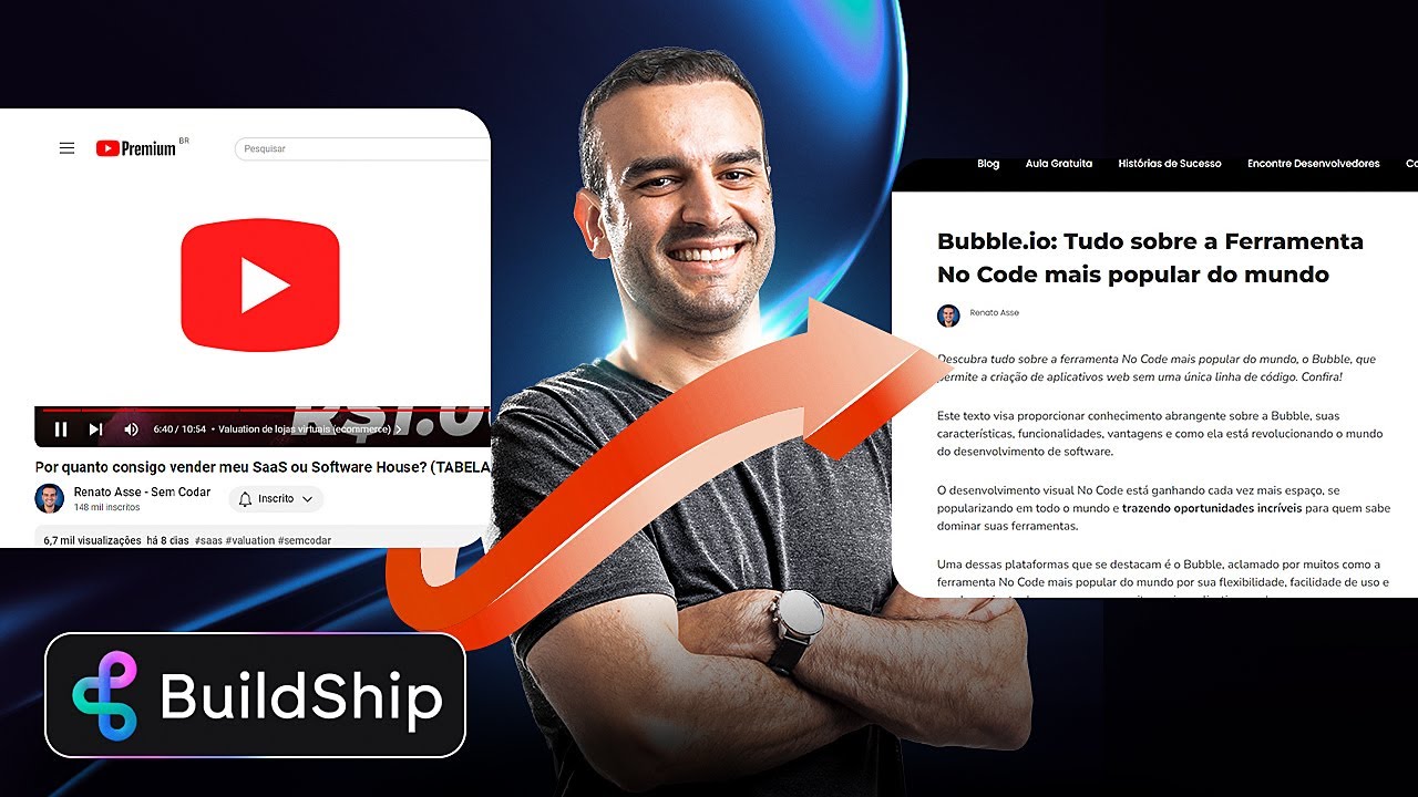 Criei uma IA que transforma vídeos em textos (com Buildship)