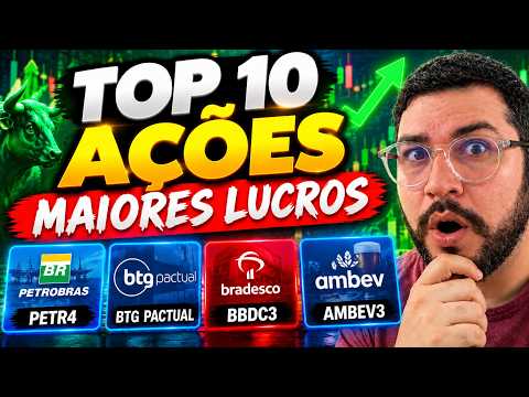AS 10 AÇÕES COM MAIORES LUCROS: ESCOLHA AS VENCEDORAS!