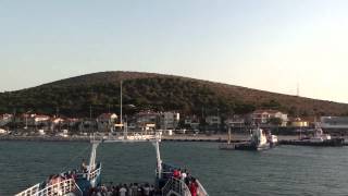 preview picture of video 'Arriving  Cesme aboard Ege Birlik Chios ferry      4 August 2012'