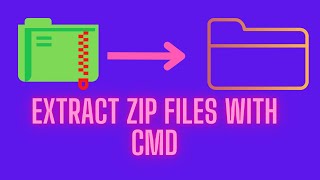 Extract zip files with CMD | unzipping with CMD | #zip