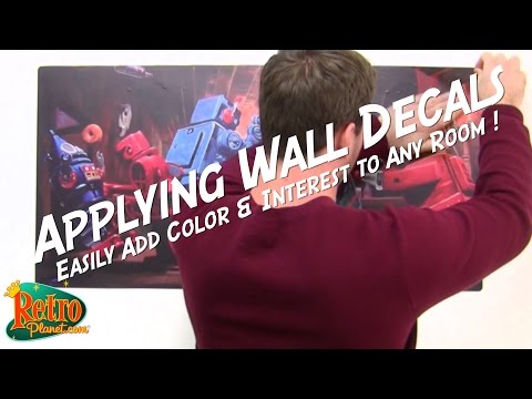 How to Apply Wall Decals the Easy Way from Retro Planet