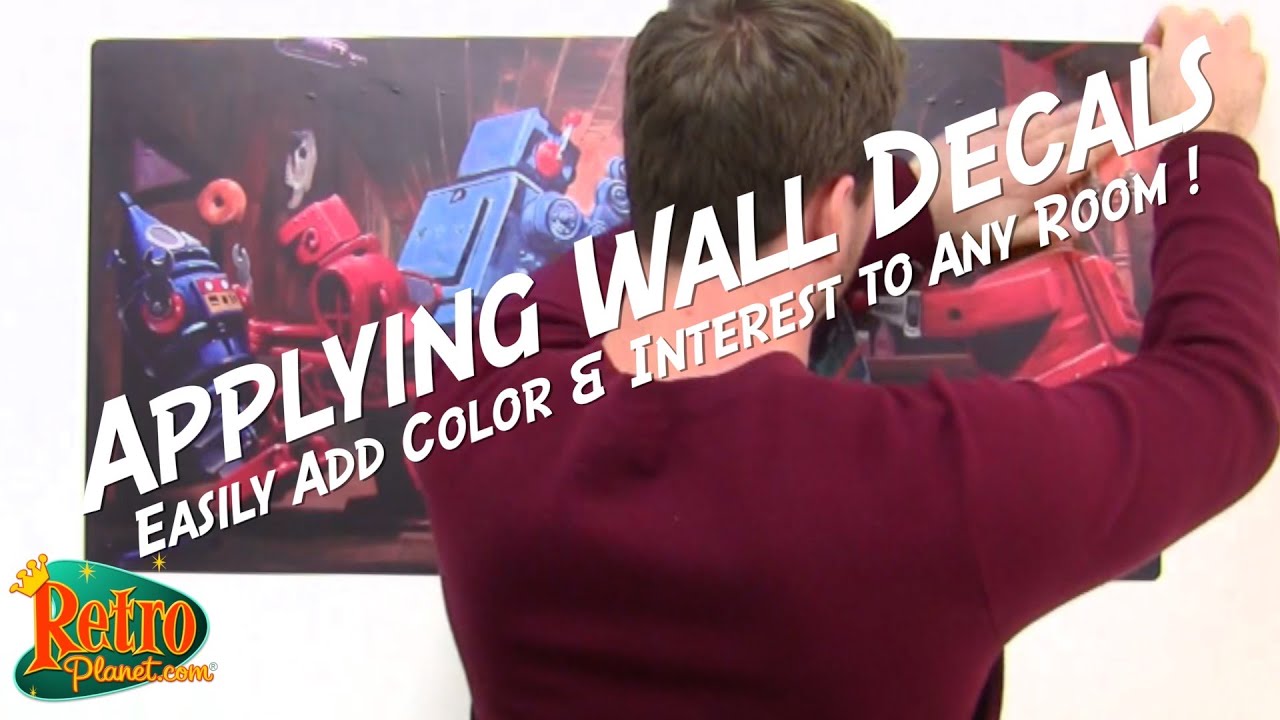 How to Apply Wall Decals the Easy Way from Retro Planet