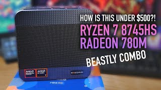 Under $500?! Ryzen 7 8745HS + Radeon 780M + Oculink + Dual 2.5 Gbe - Bosgame M4