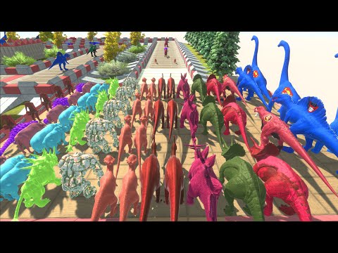 Colored All Units Championship Battle War - Animal Revolt Battle Simulator Part 2