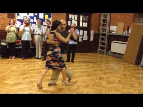 Richard Manuel & Paula Duarte after- class demonstration at Reading Tango Club