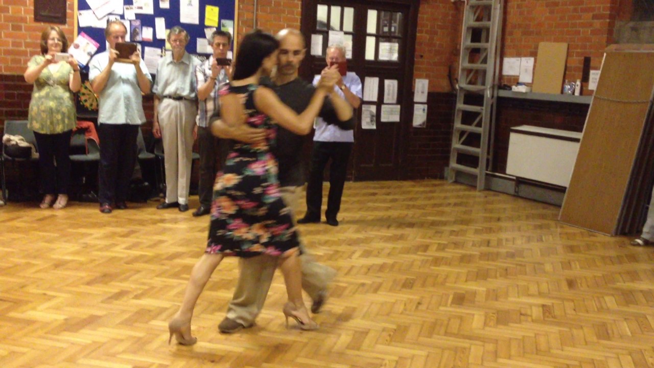 Richard Manuel & Paula Duarte after- class demonstration at Reading Tango Club