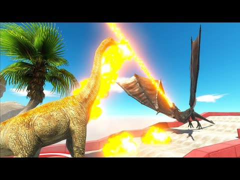 DRAGON DEATH RUN DINOSAURS - Animal Revolt Battle Simulator